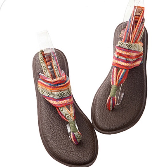 Sanuk Shoes - SANUK Yoga Sling 2 thong multi color Sandal  size 9